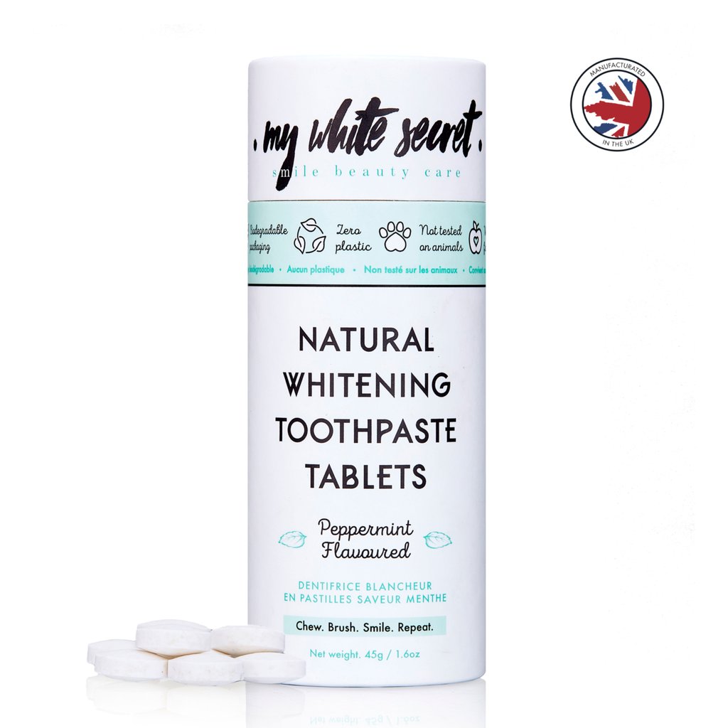 My white sectret natural whitening toothpaste tablets