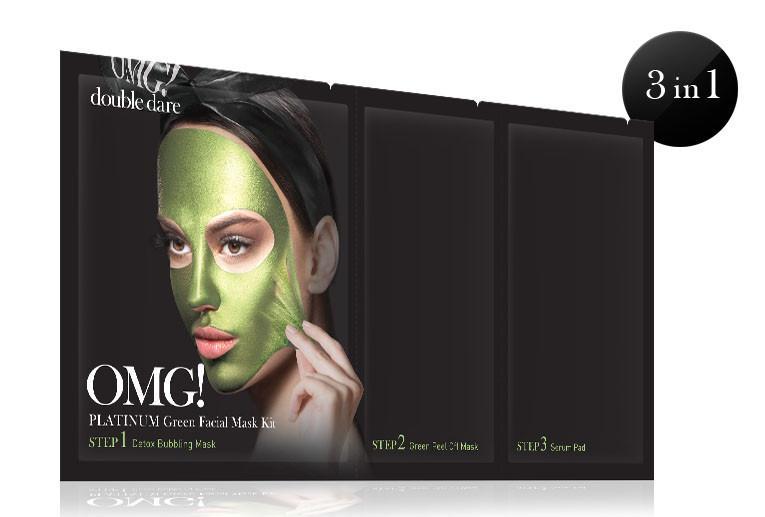 Double dare OMG platinum green facial mask