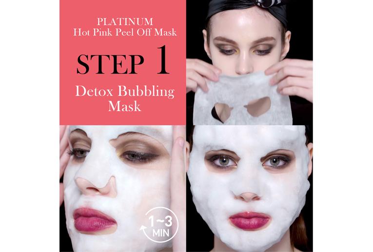 Platinum Hot Pink Facial Mask Kit - kopie